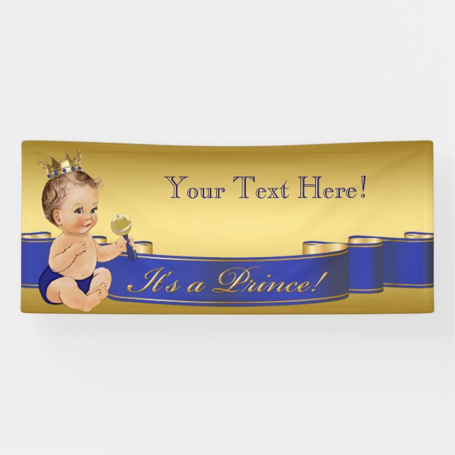 Prince Baby Shower Banner (Horizontal)