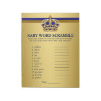 Prince Baby Shower Games Prince Word Scramble