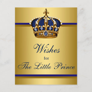 Prince Baby Shower Games Wishes For Baby Flyer
