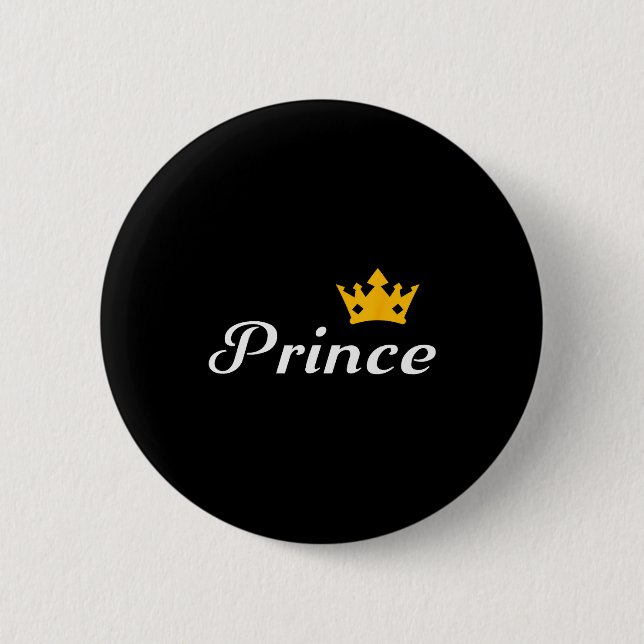 Prince Boys Men Family Matching Valentines Day  6 Cm Round Badge (Front)