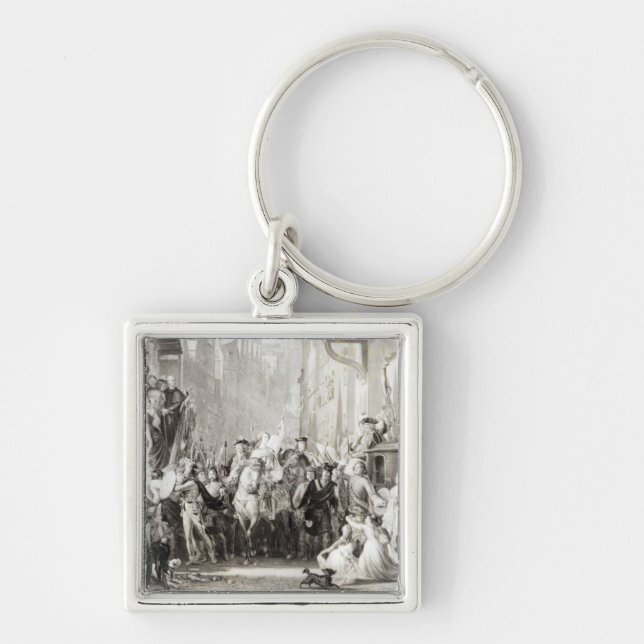 Prince Charles Edward  and the Highlanders Key Ring (Front)