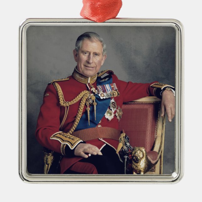 Prince Charles III 2018 Metal Ornament (Front)
