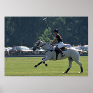 Prince Charles Playing Polo at Windsor Poster