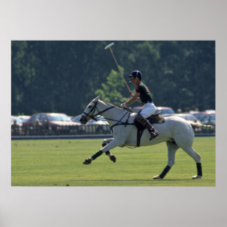 Prince Charles Playing Polo at Windsor Poster