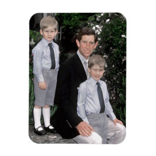 Prince Charles with young sons Magnet