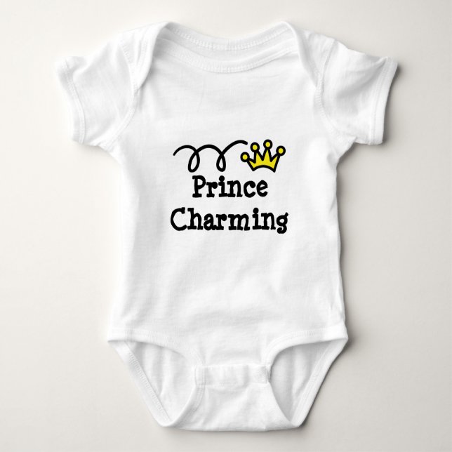 Prince charming baby shirt for boys (Front)