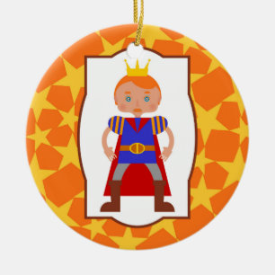 Prince Charming Boy Birthday Party Ceramic Tree Decoration