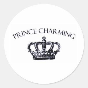 Prince Charming Classic Round Sticker