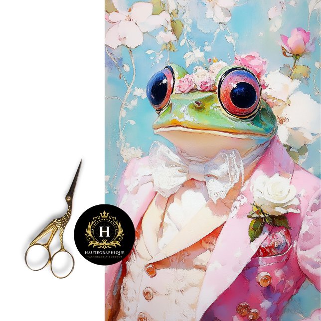 Prince Charming Frog Easter Decor Decoupage Tissue Paper (Creator Uploaded)