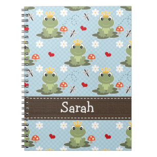 Prince Charming Frog Spiral Notebook Journal
