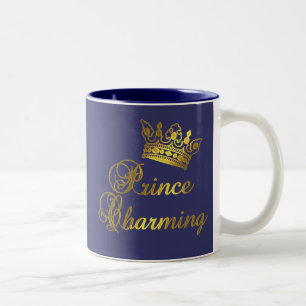Prince Charming in Gold T-shirt for Baby or Adult Two-Tone Coffee Mug