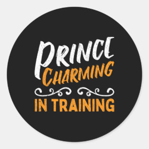 Prince Charming In Training Fairy Tale Hero Classic Round Sticker