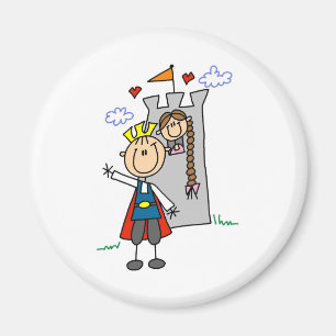 Prince Charming Rescues Rapunzel Magnet