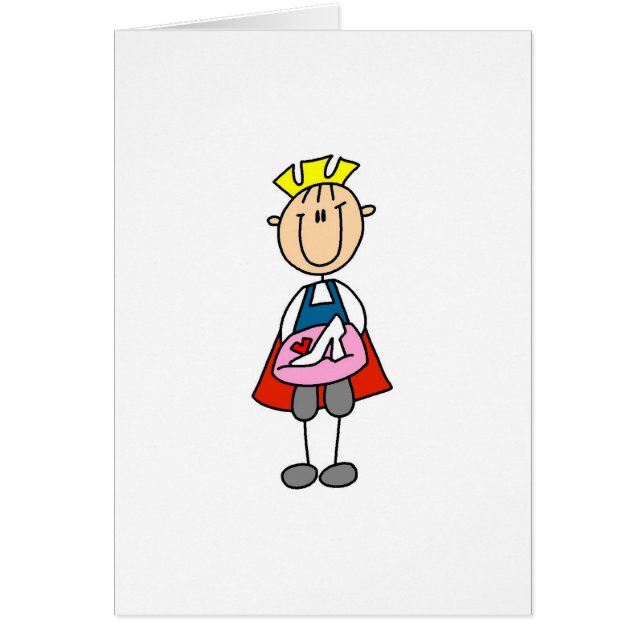 Prince Charming With Glass Slipper Card (Front)
