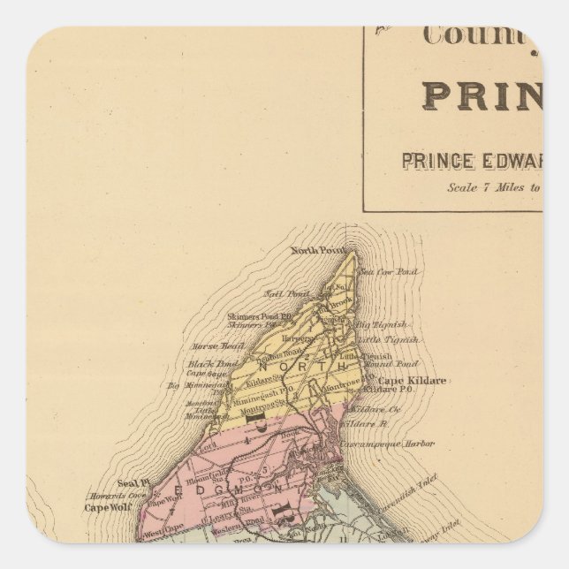 Prince Co, PEI Square Sticker (Front)