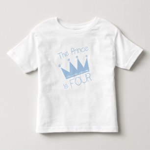 Prince Crown 4th Birthday Tshirts and Gifts
