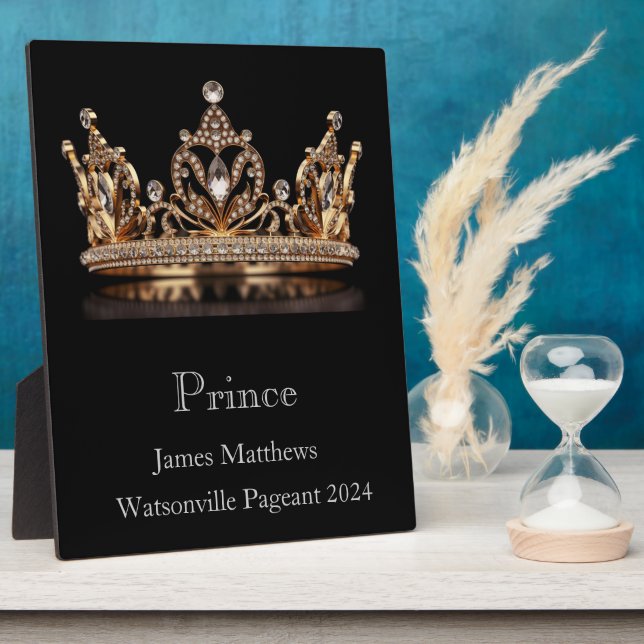 Prince Crown Pageant Plaque (Side)
