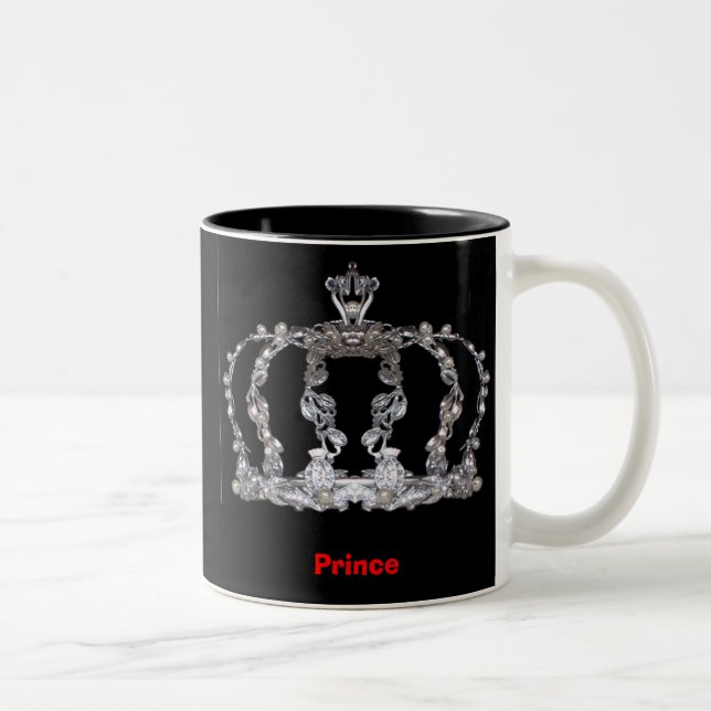 prince crown, Prince Two-Tone Coffee Mug (Right)