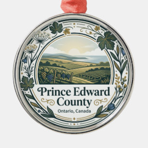 Prince Edward County Canada Metal Ornament