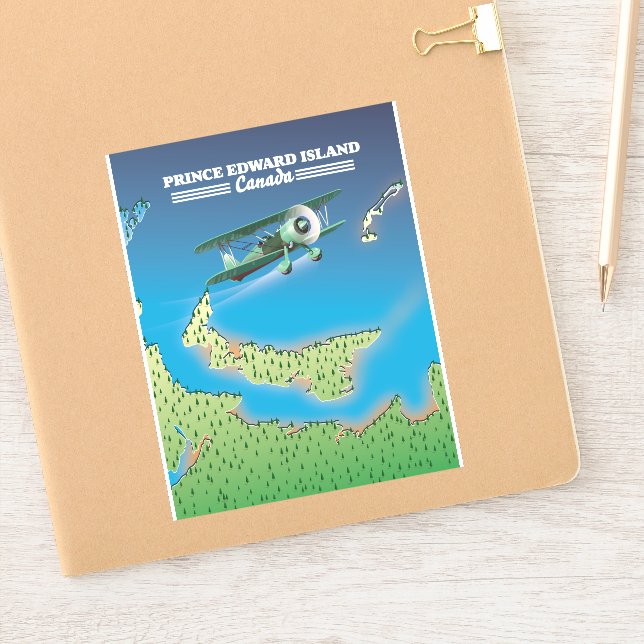 Prince Edward Island, Canada map. (Notebook)