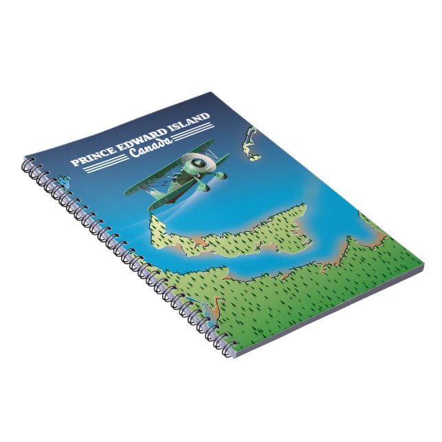 Prince Edward Island, Canada map. Notebook (Right Side)