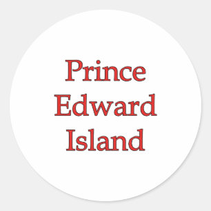 Prince Edward Island Classic Round Sticker