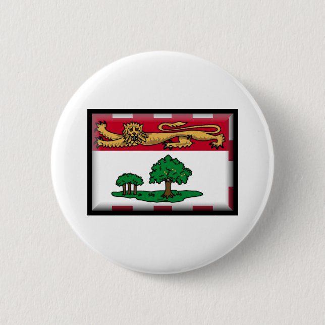 Prince Edward Island Flag 6 Cm Round Badge (Front)