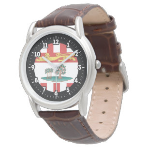 Prince Edward Island Flag Graphic Dial Watch