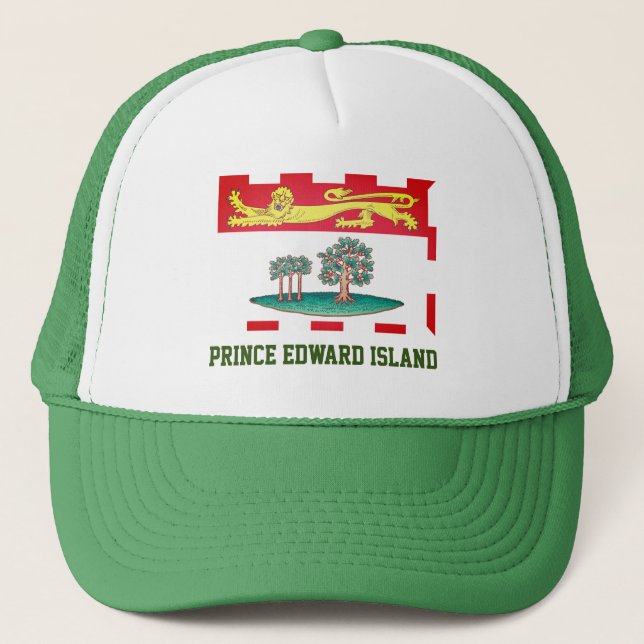 Prince Edward Island Flag Trucker Hat (Front)