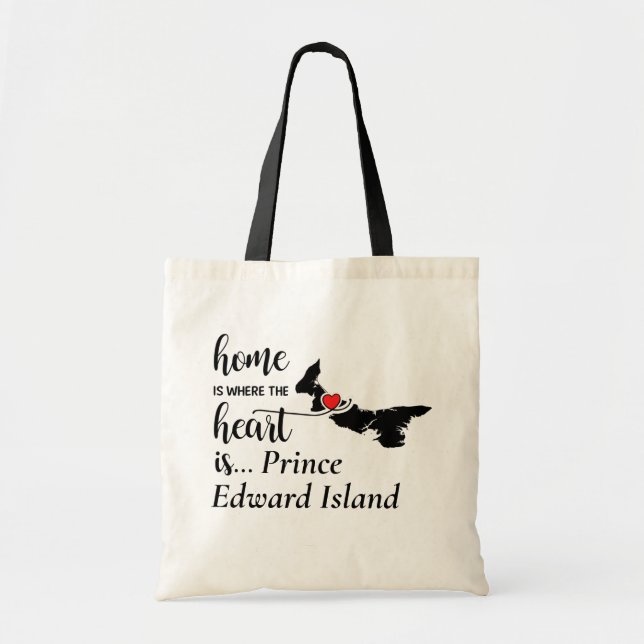 Prince Edward Island Home is Where Heart is Tote Bag (Front)