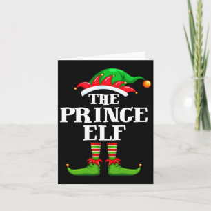 Prince Elf Matching Family Group Christmas Party P Card