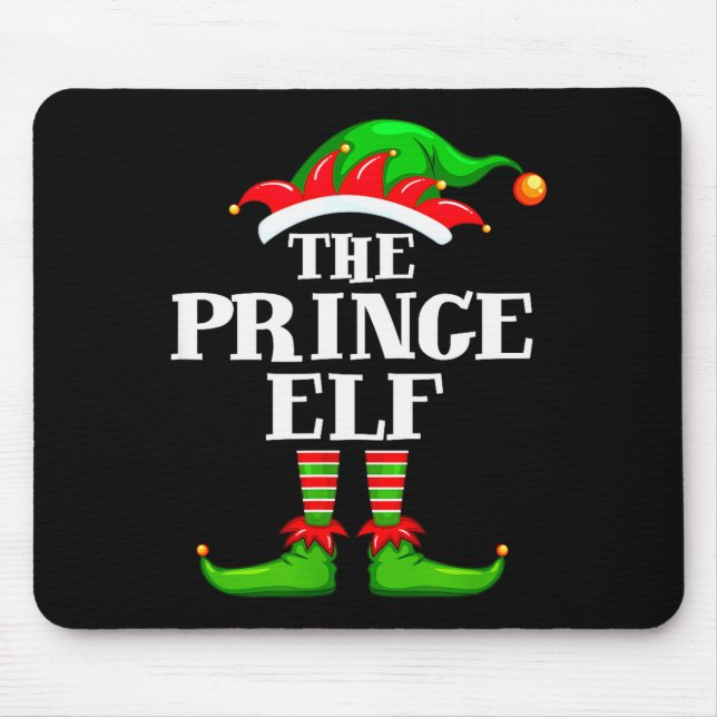 Prince Elf Matching Family Group Christmas Party P Mouse Pad (Front)