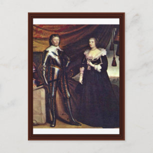 Prince Frederick Henry And His Wife Amalia Postcard