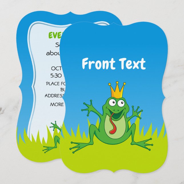 Prince Frog Invitation (Front/Back)