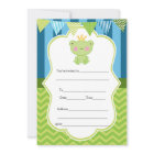 Prince Frog Invitation Fill In