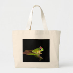 Prince frog large tote bag