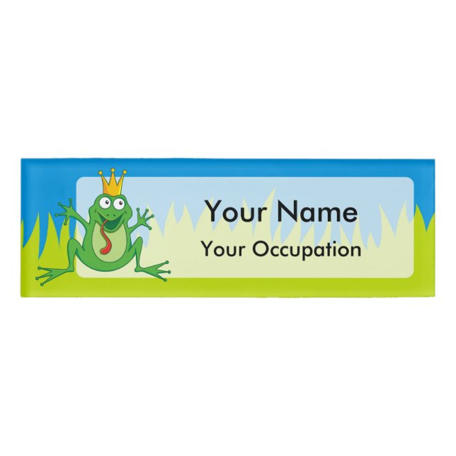 Prince frog name tag (Front)