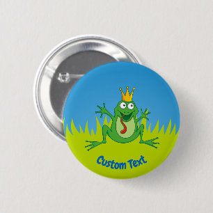 Prince Frog Pinback Button
