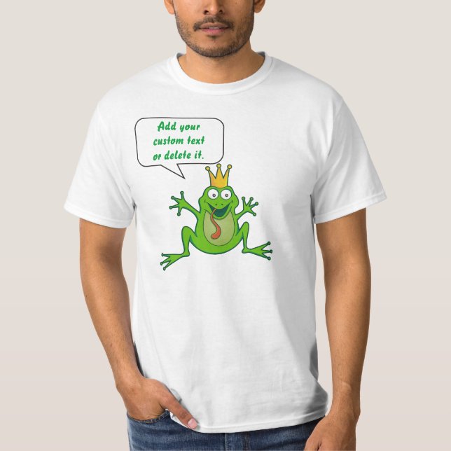 Prince frog with custom text T-Shirt (Front)