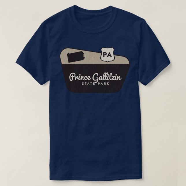 Prince Gallitzin State Park Pennsylvania Welcome S T-Shirt (Design Front)