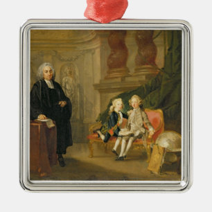 Prince George (1738-1820) and Prince Edward August Metal Tree Decoration
