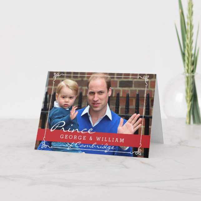 Prince George and Prince William Card (Front)