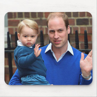 Prince George and Prince William Mouse Pad
