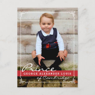 Prince George and Prince William Postcard
