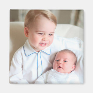 Prince George and Princess Charlotte Magnet
