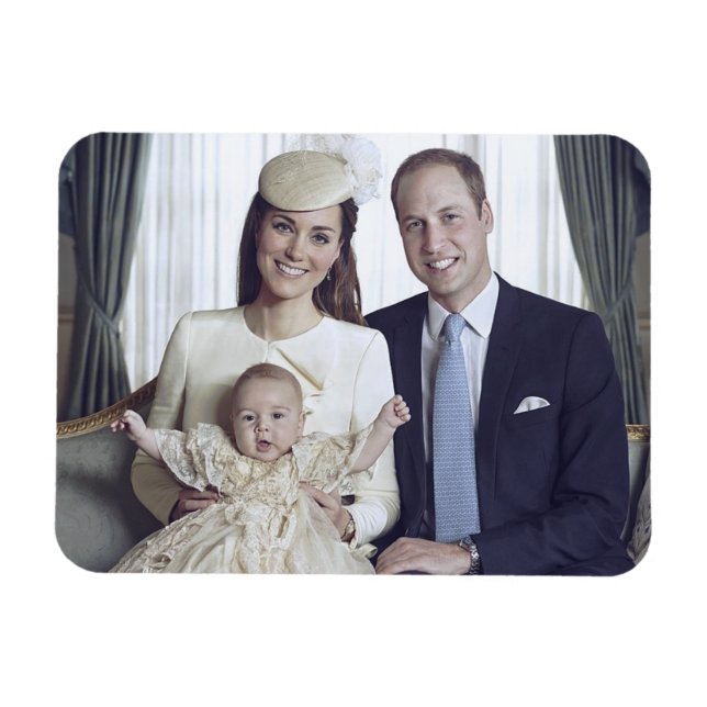 Prince George christening Oct 2013 stylised Magnet (Horizontal)