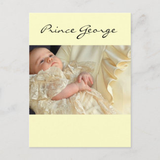 Prince George Christening Postcard