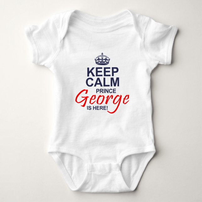 Prince George is Here Baby Bodysuit (Front)