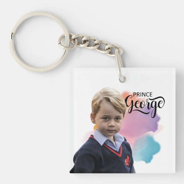 Prince George Royal Family T-Shirt Keychain (Front)