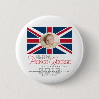 Prince George - William & Kate 6 Cm Round Badge